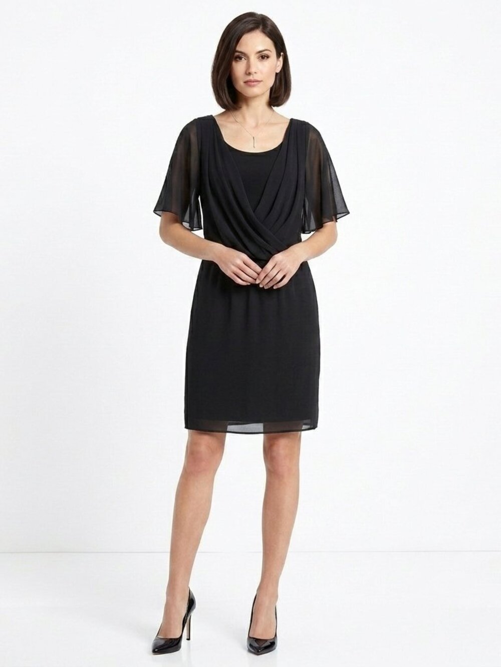 Evan Picone "Bold Beginnings" Chiffon Dress NEW- Sz. 4